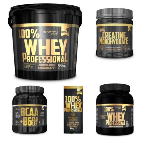 100% Whey Professional 5 kg + 250 g proteine siero + Bcaa + Creatina Gold's Nutrition